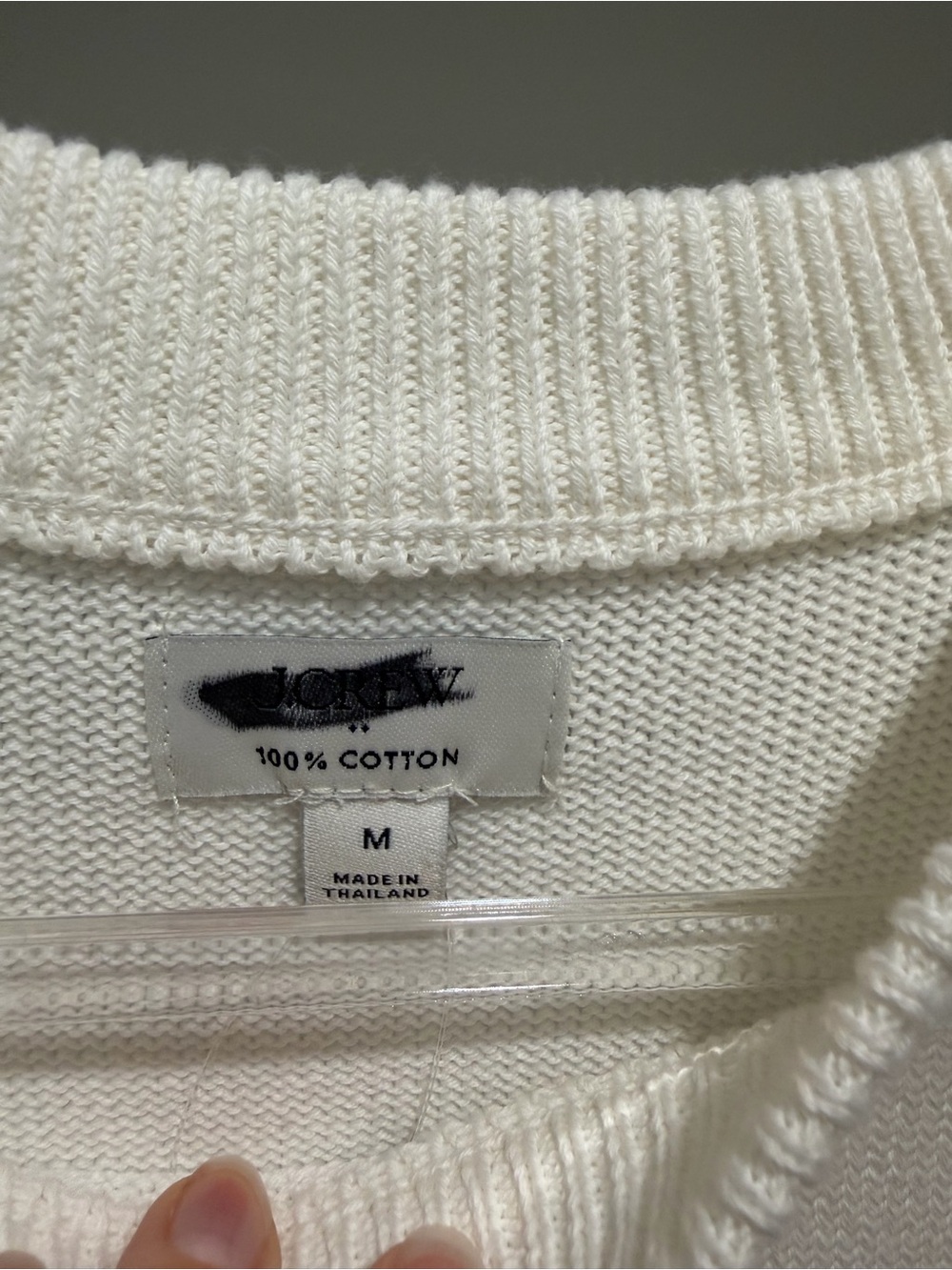 NWT J. Crew Americana Lobster Sweater Ivory Cotton Knit Coastal Preppy M - Picture 6 of 9